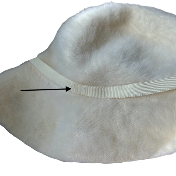 Kangol Design Women's 45% Rabbit Hair Hat Ivory Sz M See Notes & Chart Pre-Owned - Picture 9 of 11